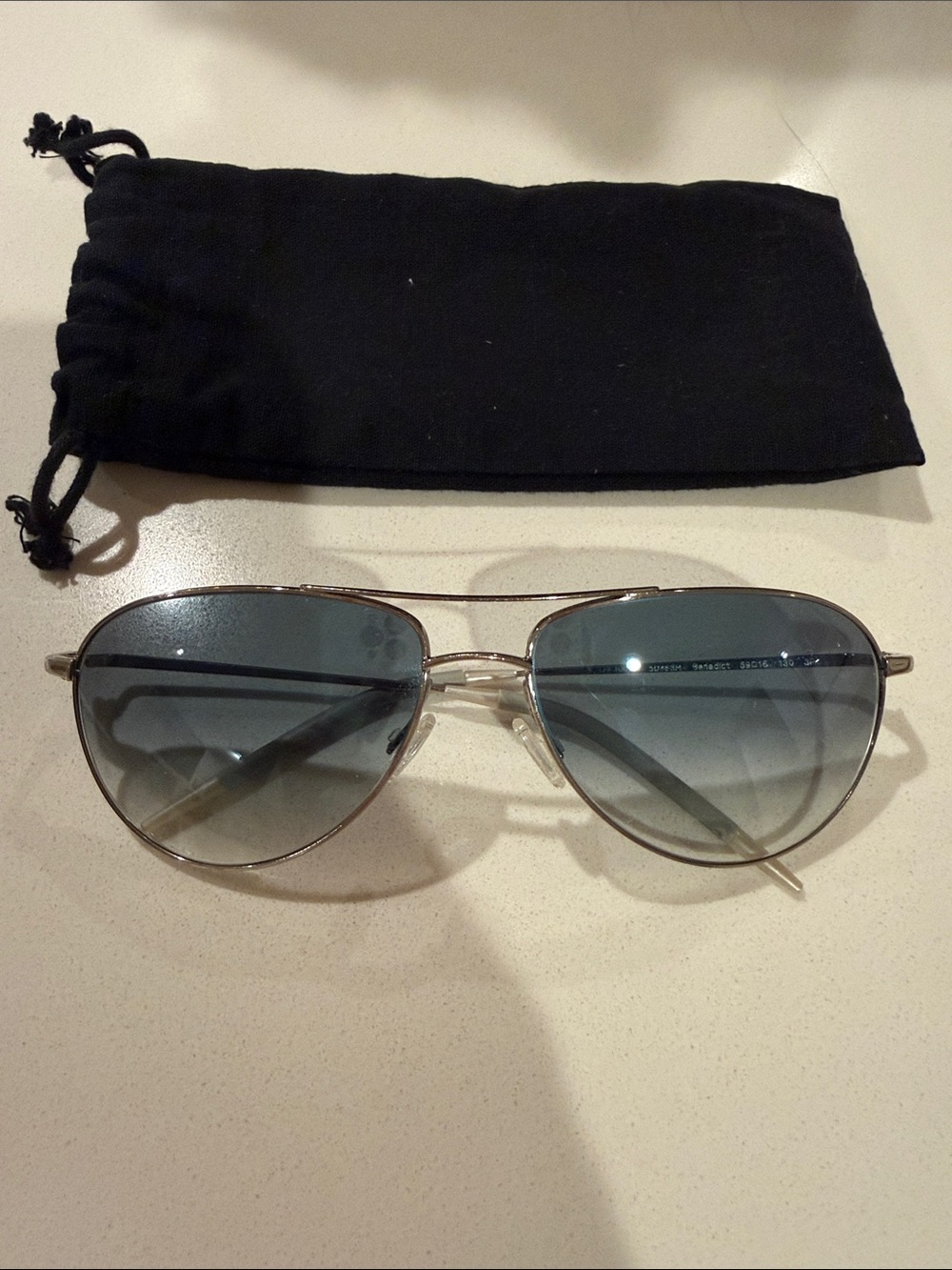 Oliver Peoples Benedict Aviator Sunglasses